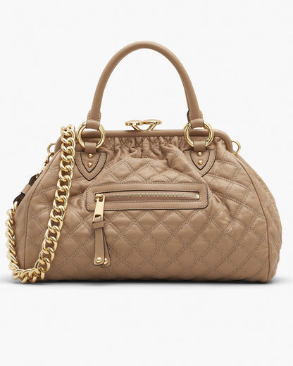 Marc Jacobs Trusted | Re-Edition Quilted Leather Stam Bag Camel