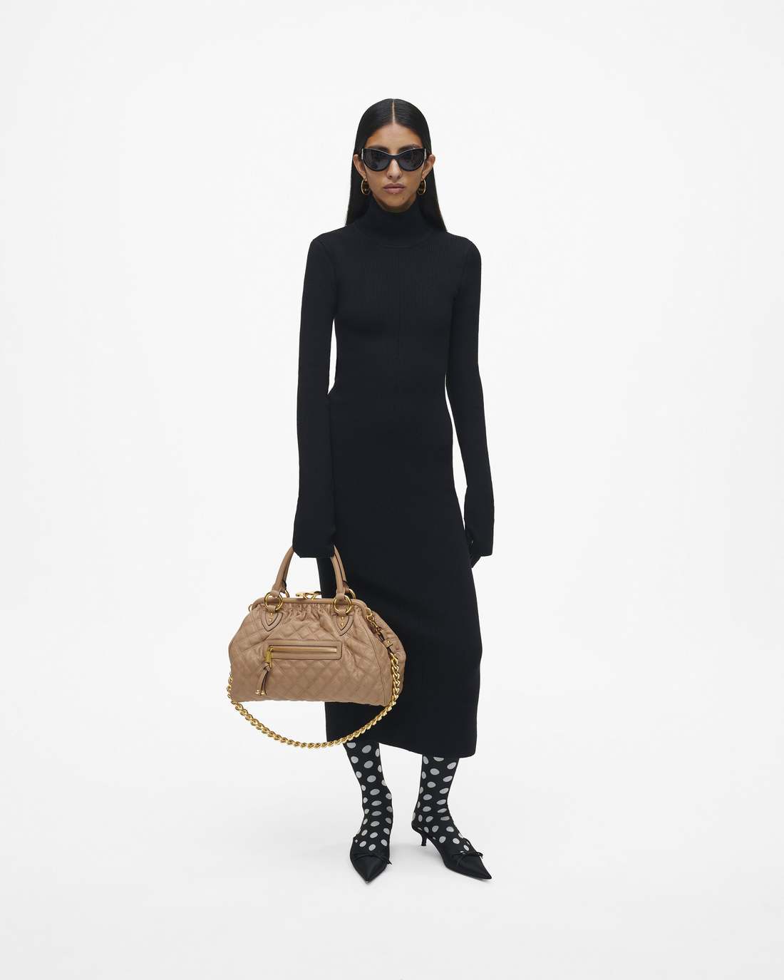 Marc Jacobs Trusted | Re-Edition Quilted Leather Stam Bag Camel