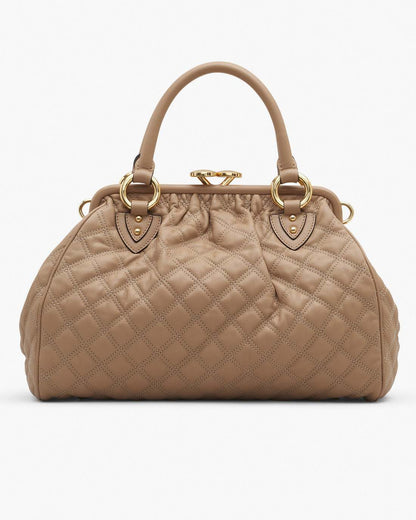 Marc Jacobs Trusted | Re-Edition Quilted Leather Stam Bag Camel