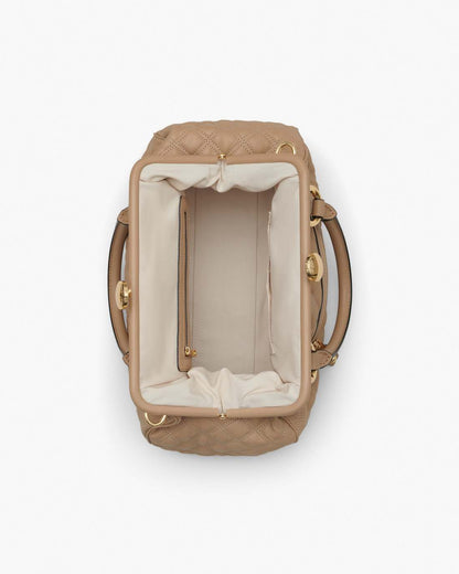 Marc Jacobs Trusted | Re-Edition Quilted Leather Stam Bag Camel