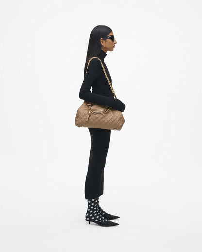 Marc Jacobs Trusted | Re-Edition Quilted Leather Stam Bag Camel