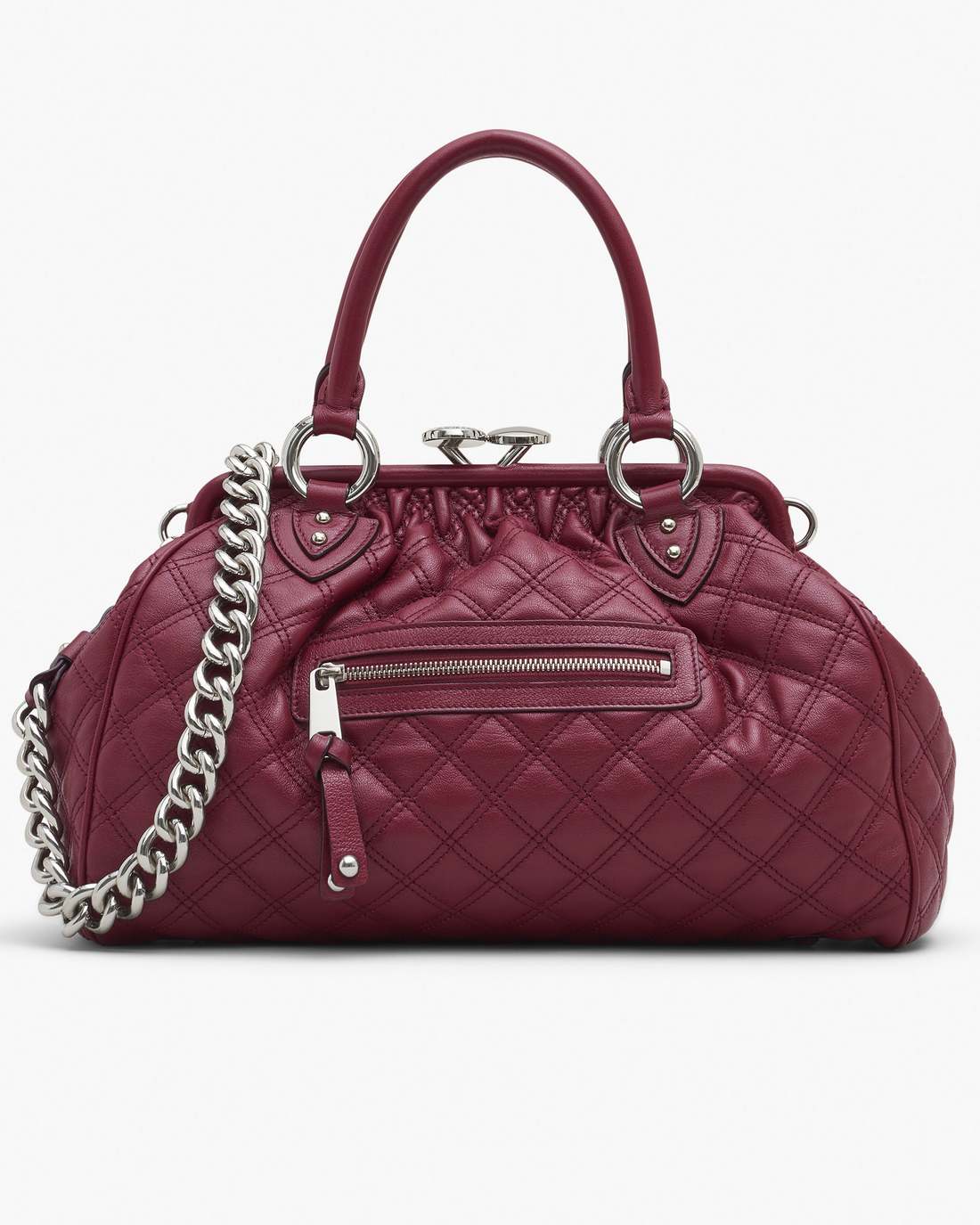 Marc Jacobs Latest | Re-Edition Quilted Leather Stam Bag Cherry