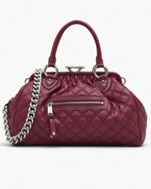 Marc Jacobs Latest | Re-Edition Quilted Leather Stam Bag Cherry