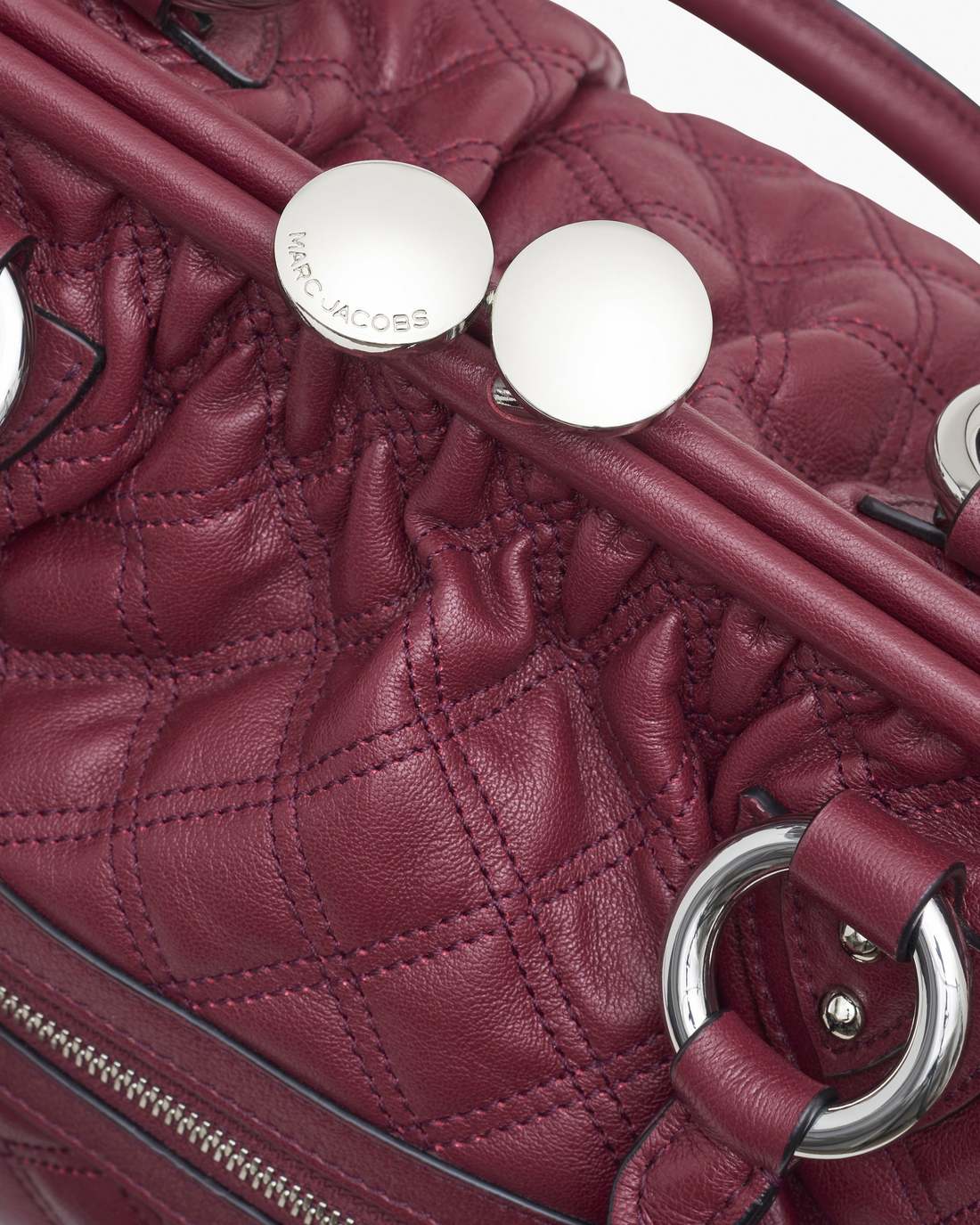Marc Jacobs Latest | Re-Edition Quilted Leather Stam Bag Cherry