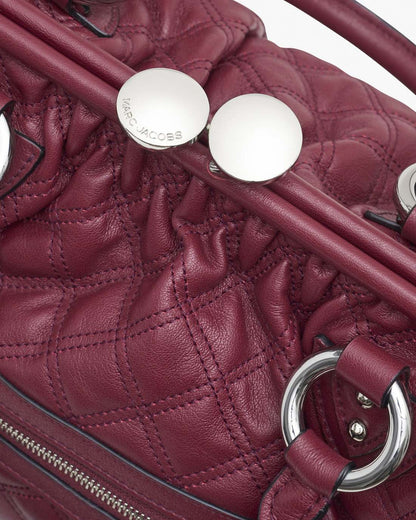 Marc Jacobs Latest | Re-Edition Quilted Leather Stam Bag Cherry
