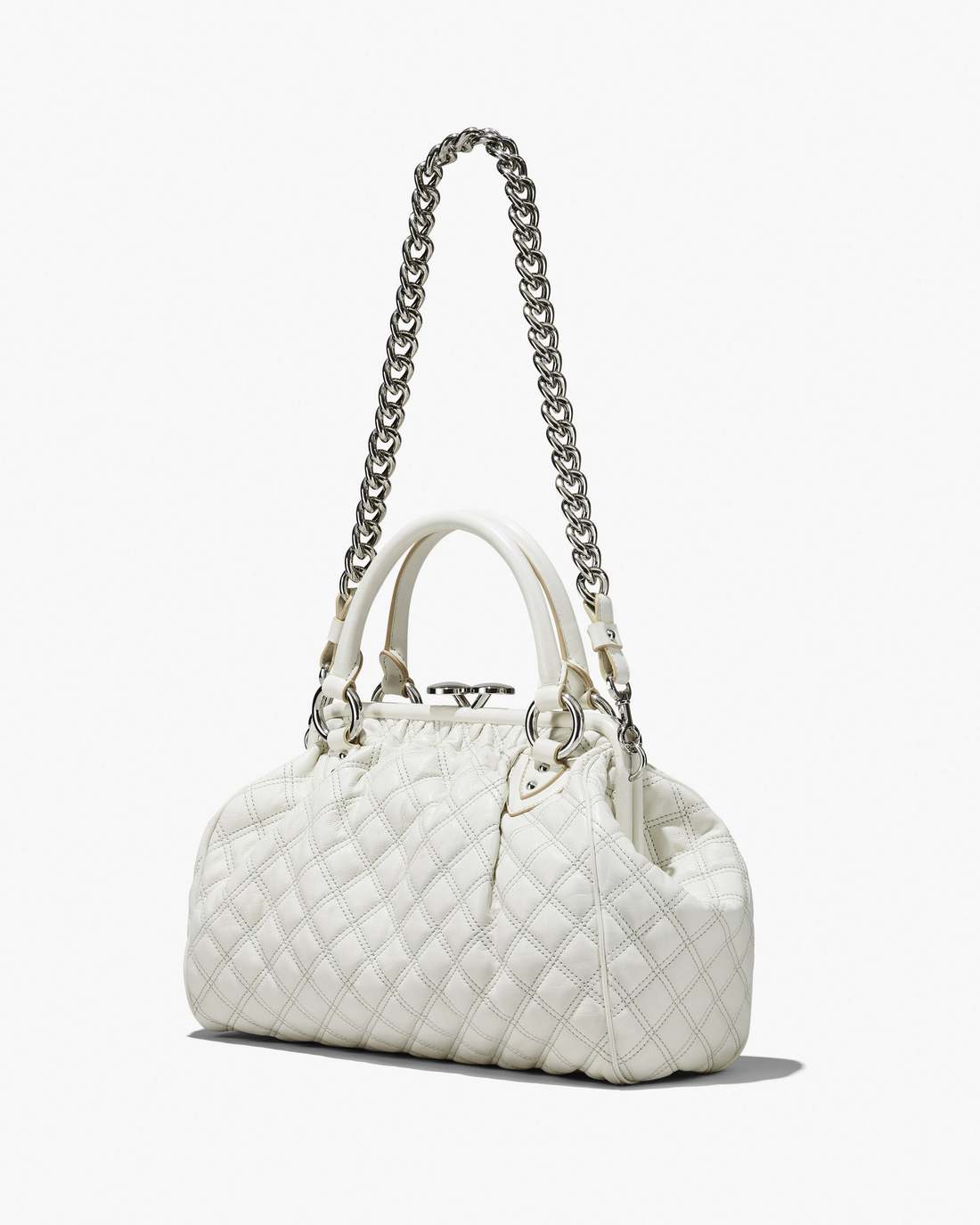 Marc Jacobs Customer Favorite | Re-Edition Quilted Leather Stam Bag Cloud White