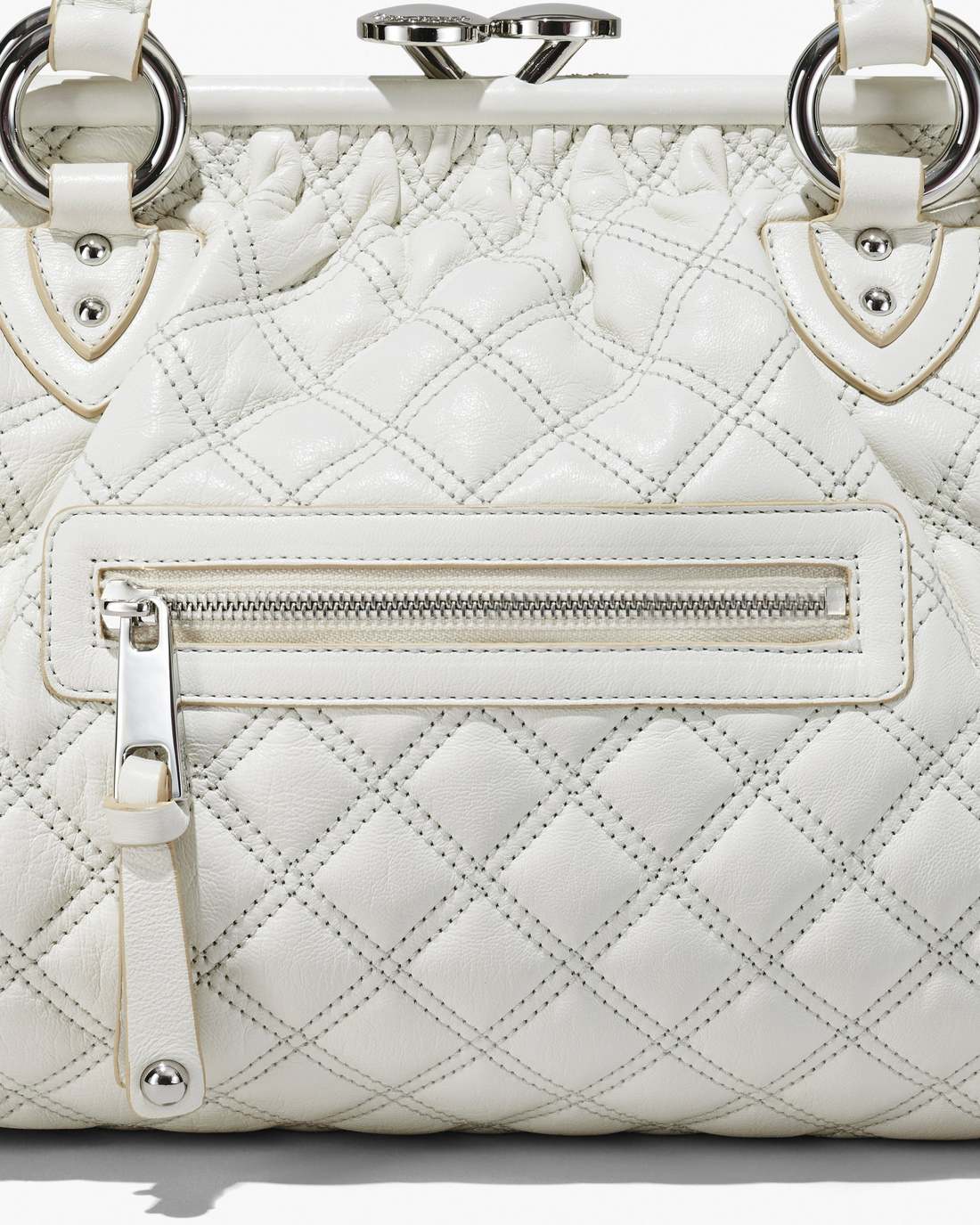 Marc Jacobs Customer Favorite | Re-Edition Quilted Leather Stam Bag Cloud White