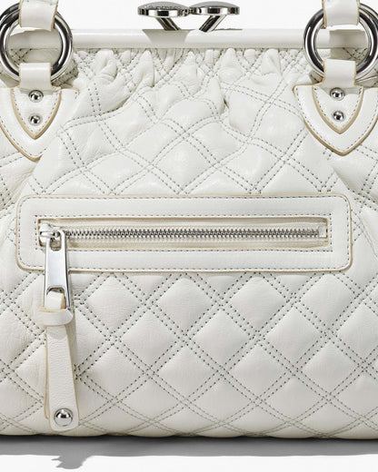 Marc Jacobs Customer Favorite | Re-Edition Quilted Leather Stam Bag Cloud White