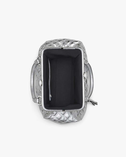 Marc Jacobs Classic | Re-Edition Quilted Metallic Leather Stam Bag Silver