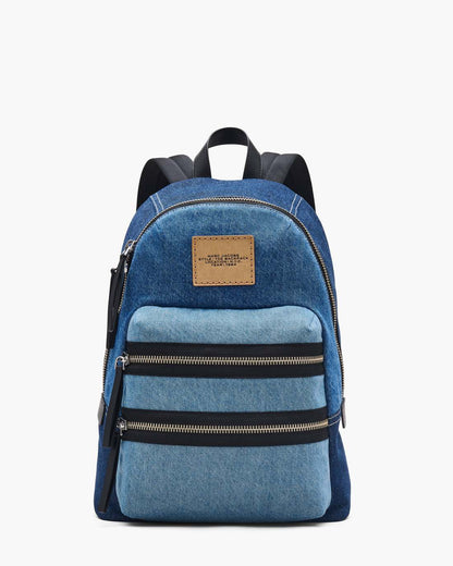 Marc Jacobs Best Seller | The Biker Colorblock Denim Large Backpack Indigo Multi