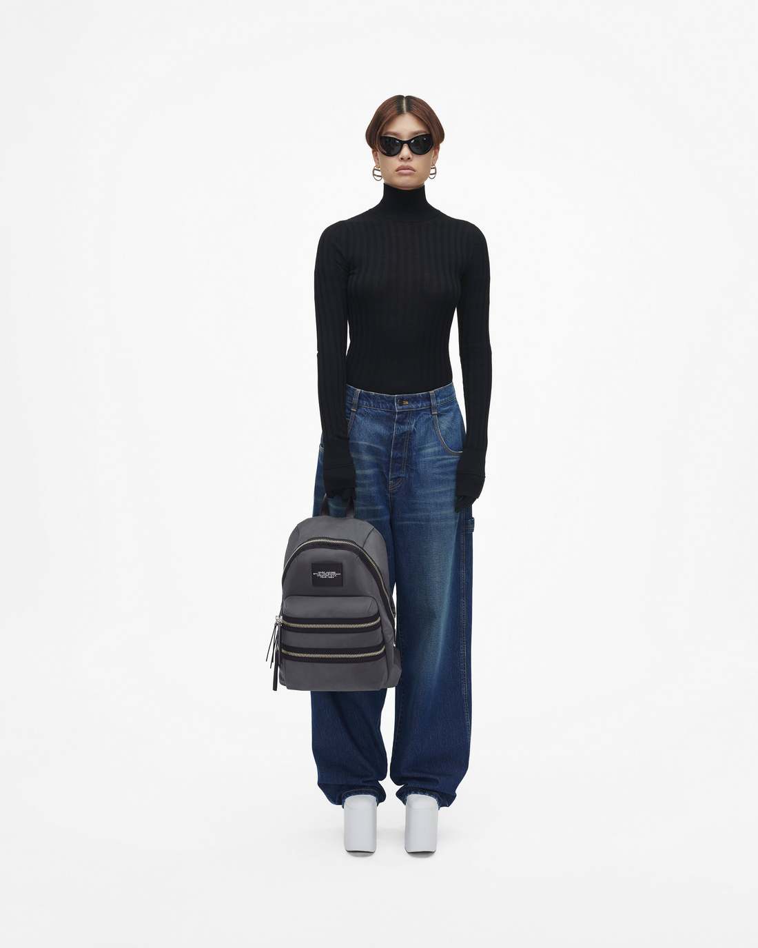 Marc Jacobs Latest | The Biker Nylon Large Backpack Dark Shadow