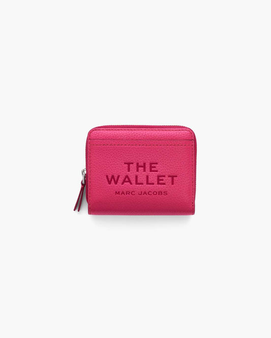 Marc Jacobs Great Value | The Leather Mini Compact Wallet Raspberry Pink