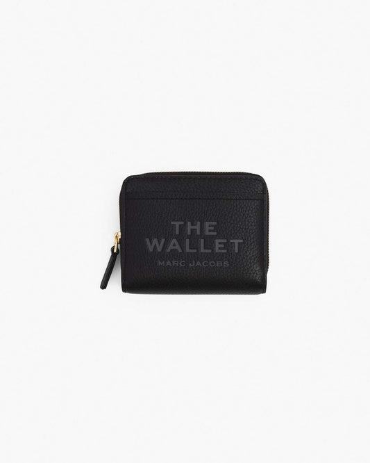 Marc Jacobs Discount | The Leather Mini Compact Wallet Black