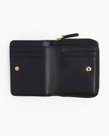 Marc Jacobs Discount | The Leather Mini Compact Wallet Black