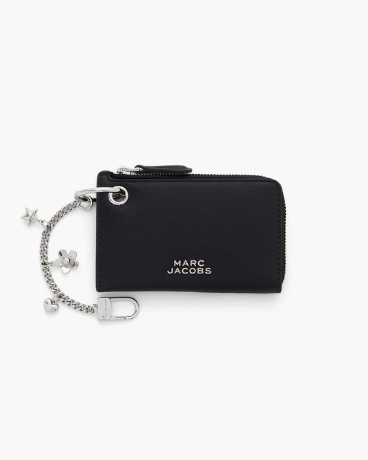 Marc Jacobs Great Value | The Everyday Top Zip Charm Wallet Black