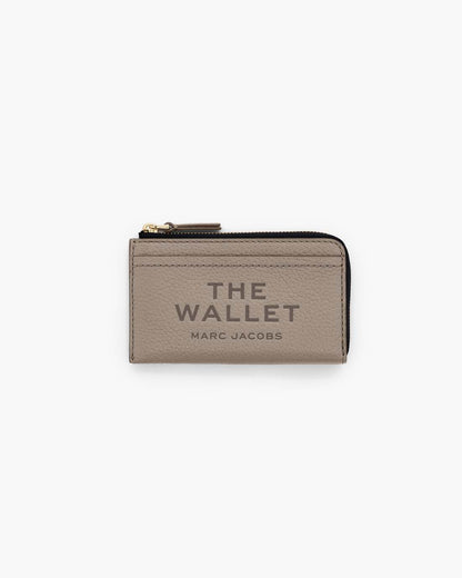 Marc Jacobs Quality | The Leather Top Zip Multi Wallet Cement