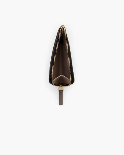 Marc Jacobs Quality | The Leather Top Zip Multi Wallet Cement