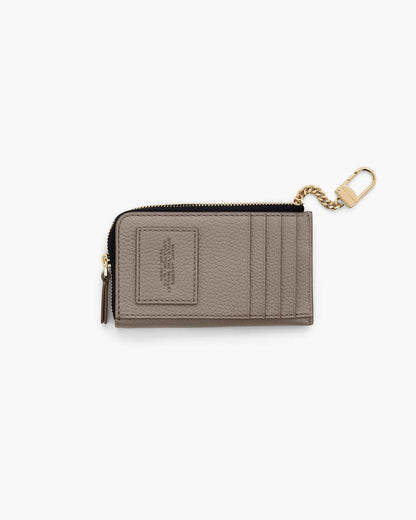 Marc Jacobs Quality | The Leather Top Zip Multi Wallet Cement