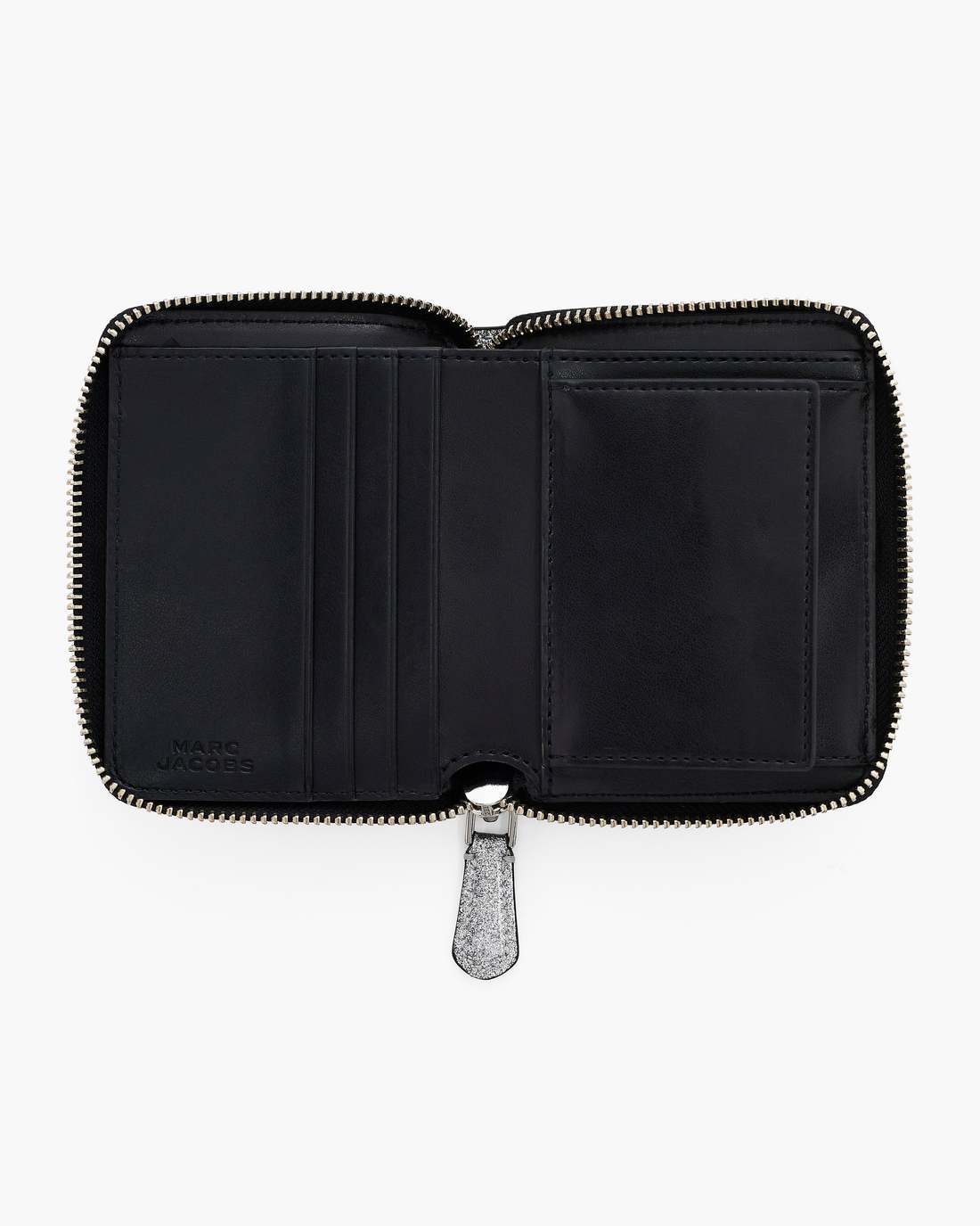 Marc Jacobs Smart Buy | The Coated Glitter Everyday Slim Compact Wallet Silver