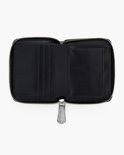 Marc Jacobs Smart Buy | The Coated Glitter Everyday Slim Compact Wallet Silver
