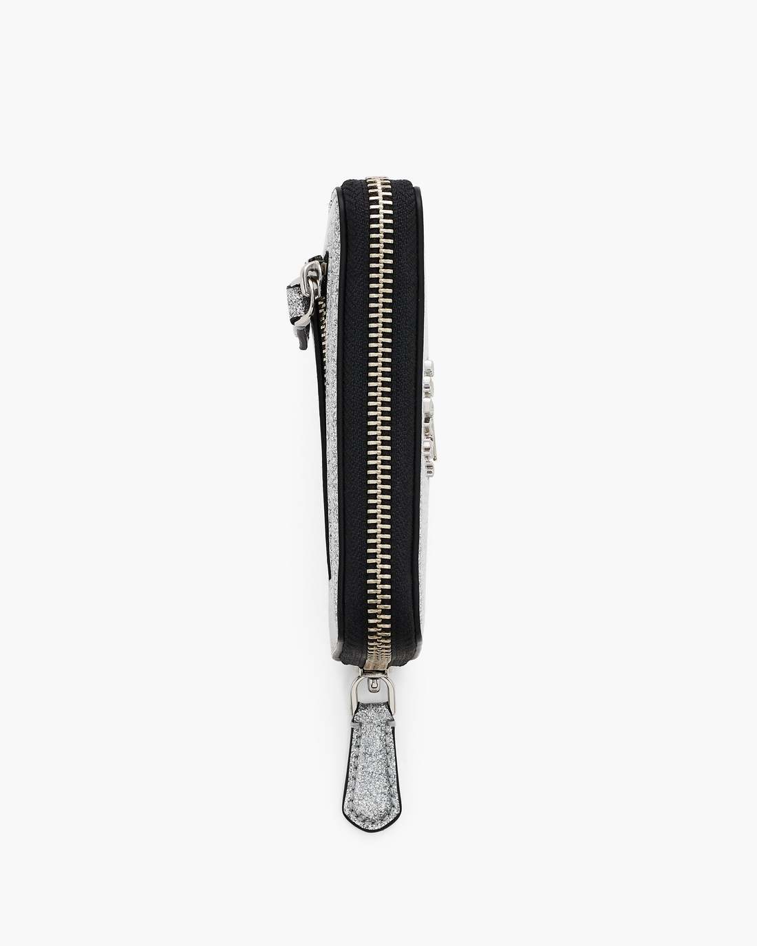 Marc Jacobs Smart Buy | The Coated Glitter Everyday Slim Compact Wallet Silver