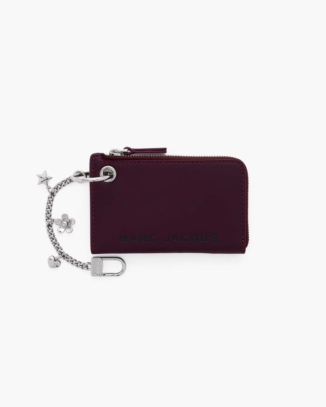 Marc Jacobs Value | The Top Zip Charm Wallet Dark Plum