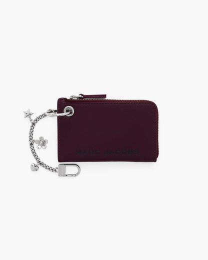 Marc Jacobs Value | The Top Zip Charm Wallet Dark Plum