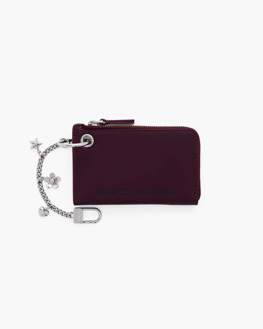 Marc Jacobs Value | The Top Zip Charm Wallet Dark Plum