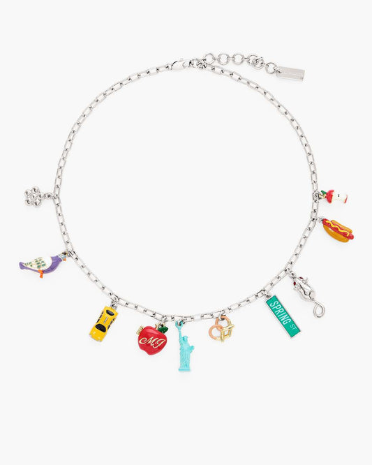 Marc Jacobs Popular | The City Charm Necklace New York Silver/Multi