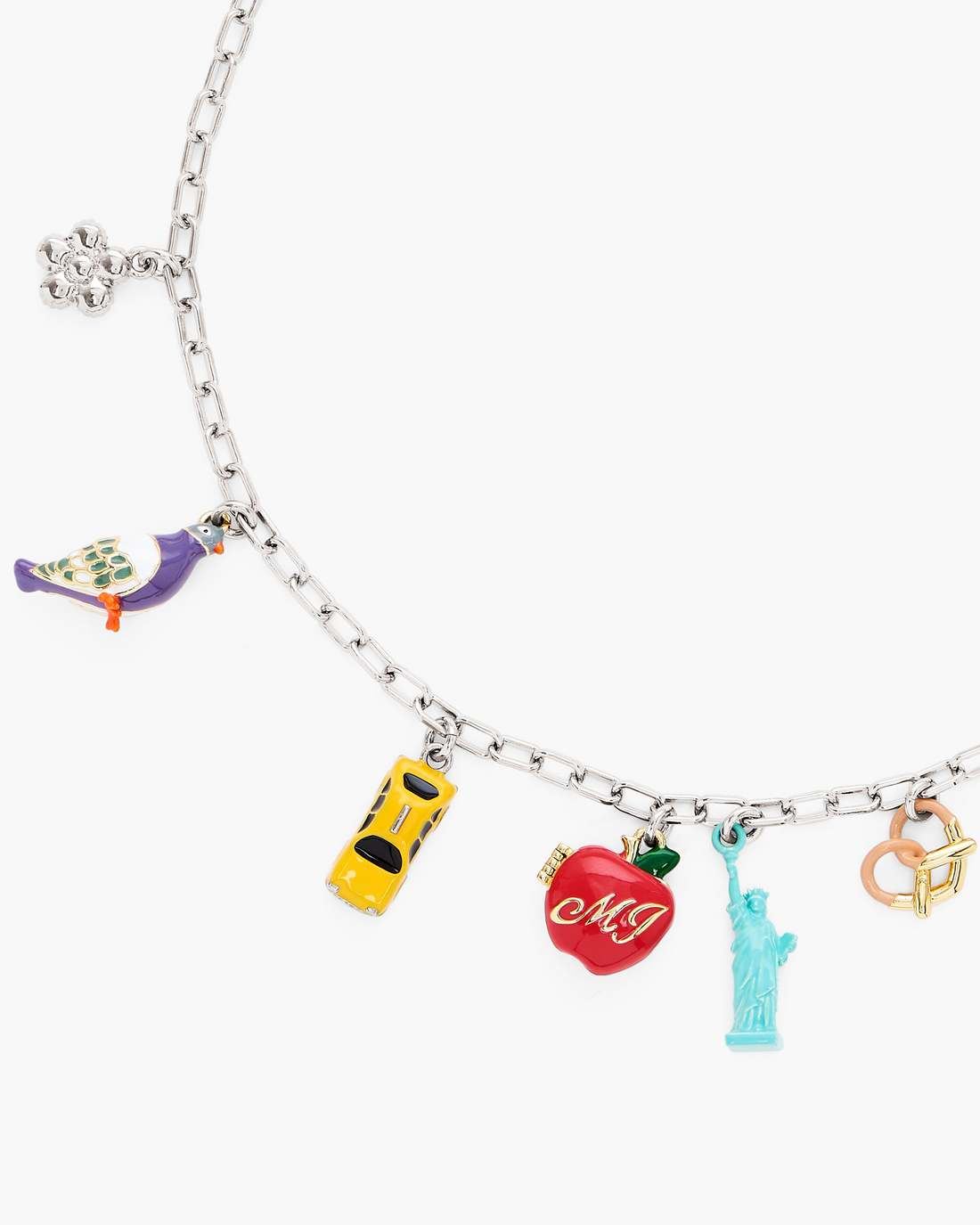 Marc Jacobs Popular | The City Charm Necklace New York Silver/Multi