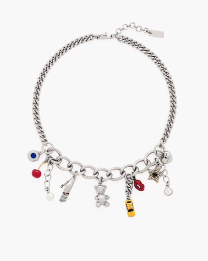 Marc Jacobs New | The Trinket Charm Necklace Silver/Multi
