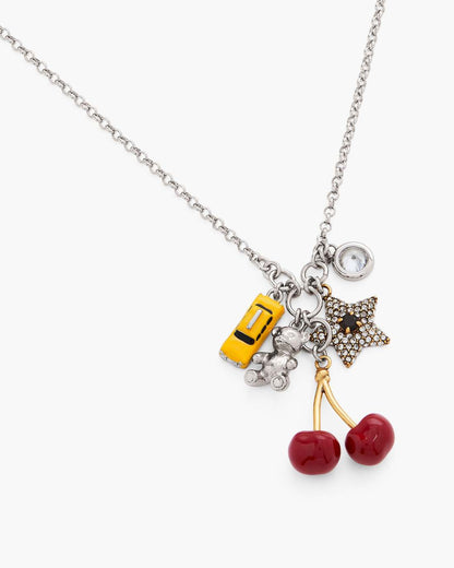 Marc Jacobs Everyday | The Trinket Cluster Necklace Silver/Multi