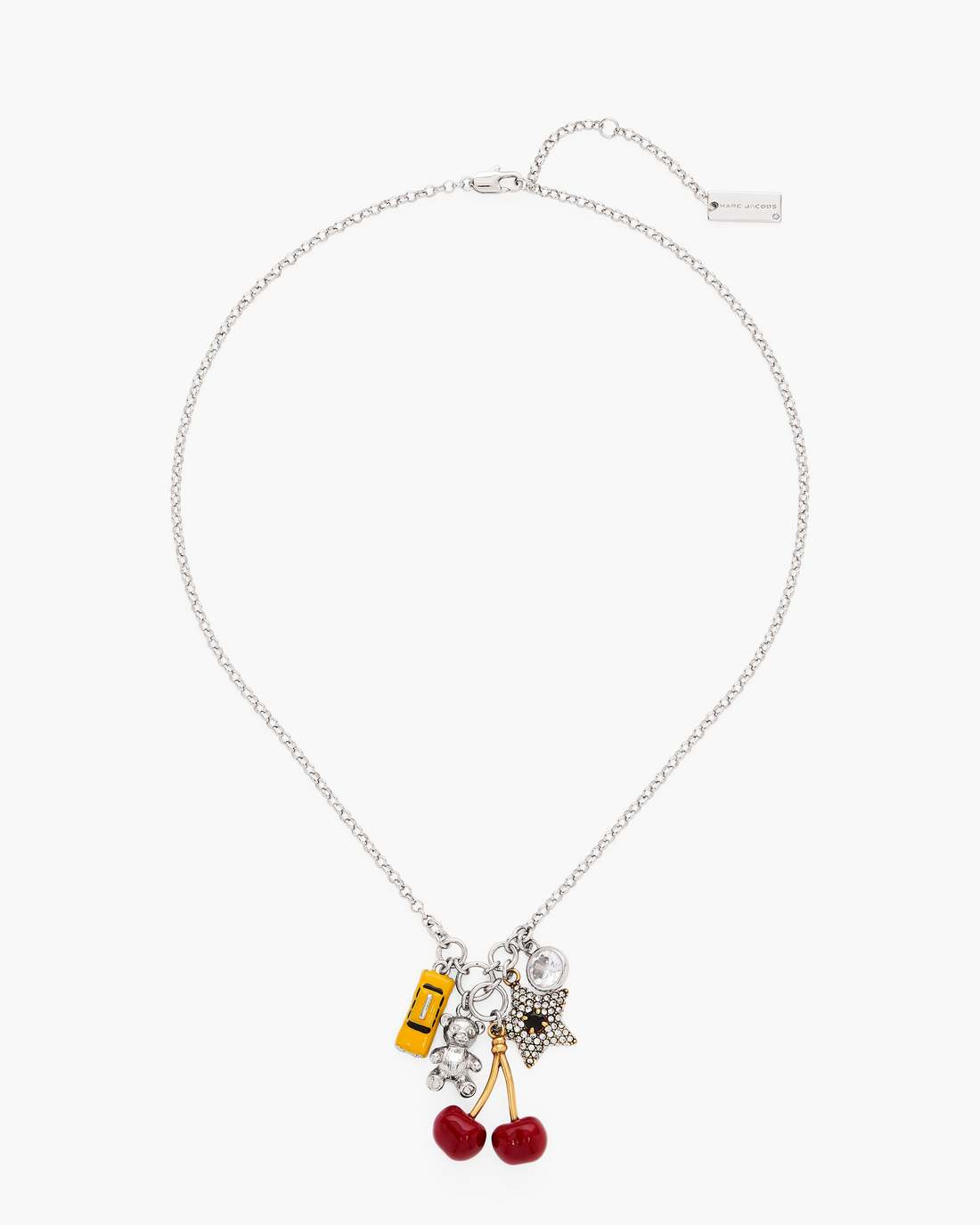 Marc Jacobs Everyday | The Trinket Cluster Necklace Silver/Multi