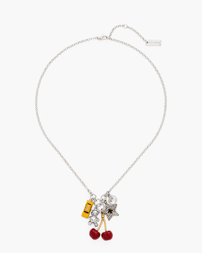 Marc Jacobs Everyday | The Trinket Cluster Necklace Silver/Multi