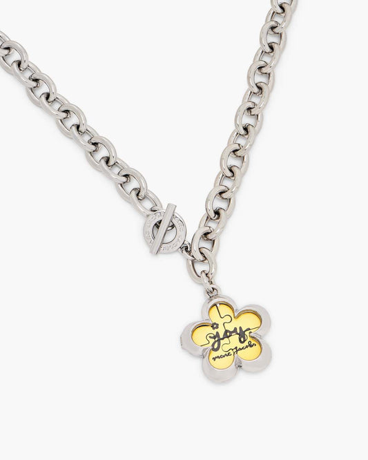Marc Jacobs Trending | The Daisy Puzzle Necklace Silver/Multi