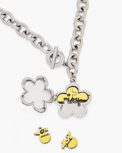 Marc Jacobs Trending | The Daisy Puzzle Necklace Silver/Multi