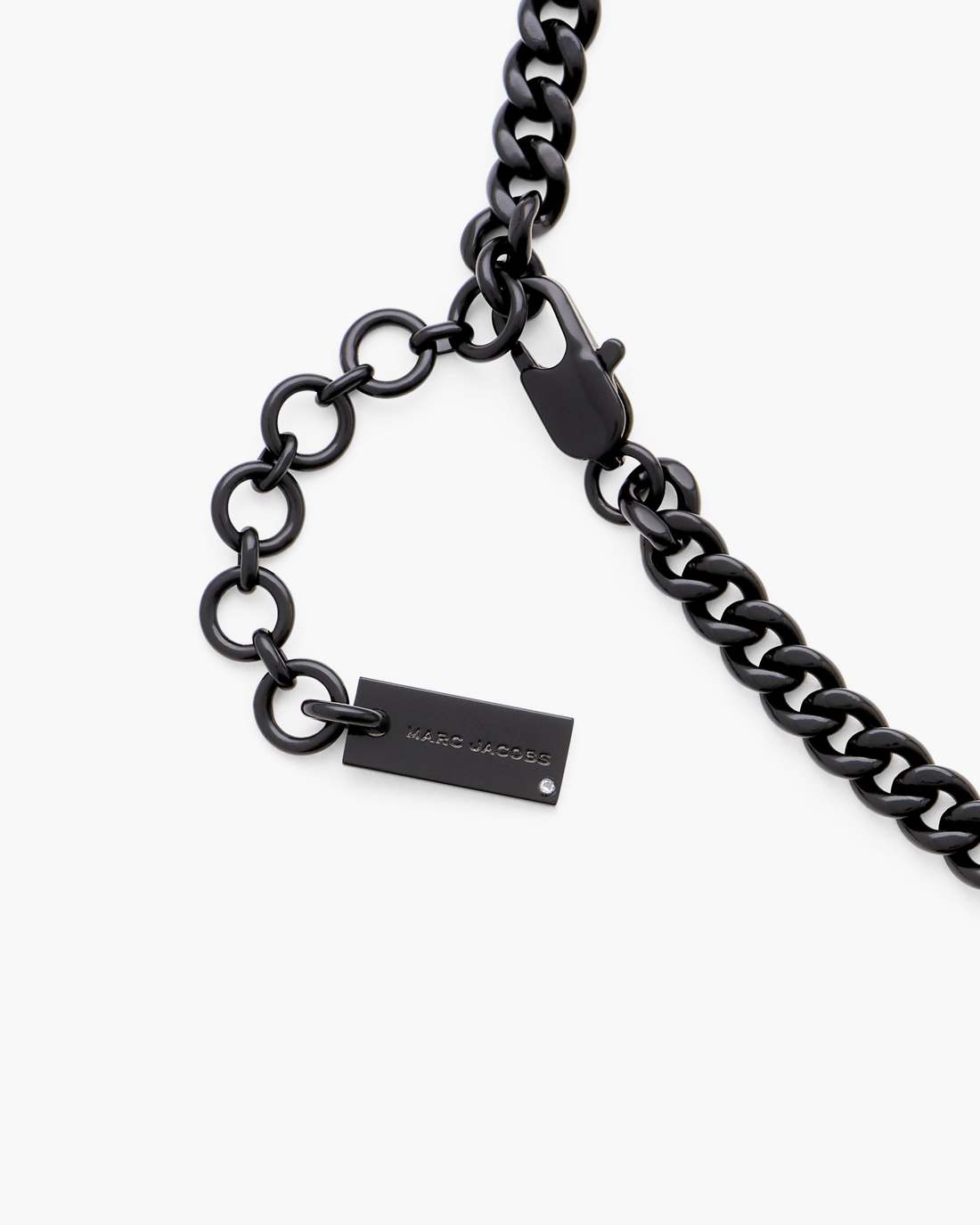 Marc Jacobs Special Offer | Mini Icon Pave Charm Necklace Black/Black Crystal