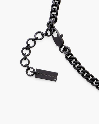 Marc Jacobs Special Offer | Mini Icon Pave Charm Necklace Black/Black Crystal