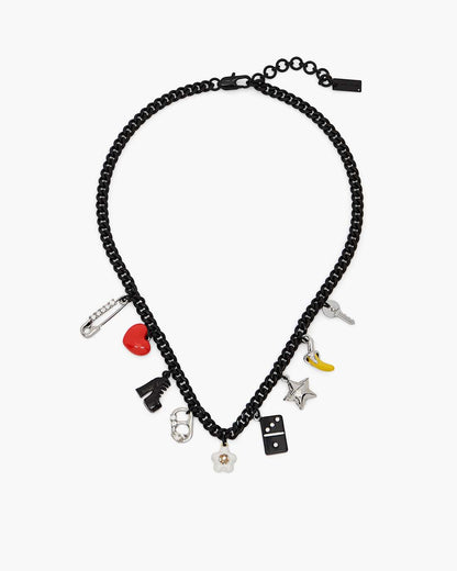 Marc Jacobs Trusted | The Collector Charm Necklace Black Multi