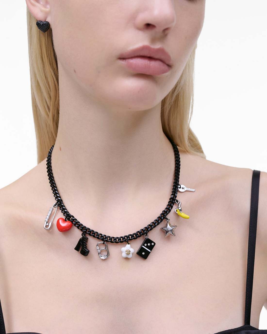 Marc Jacobs Trusted | The Collector Charm Necklace Black Multi