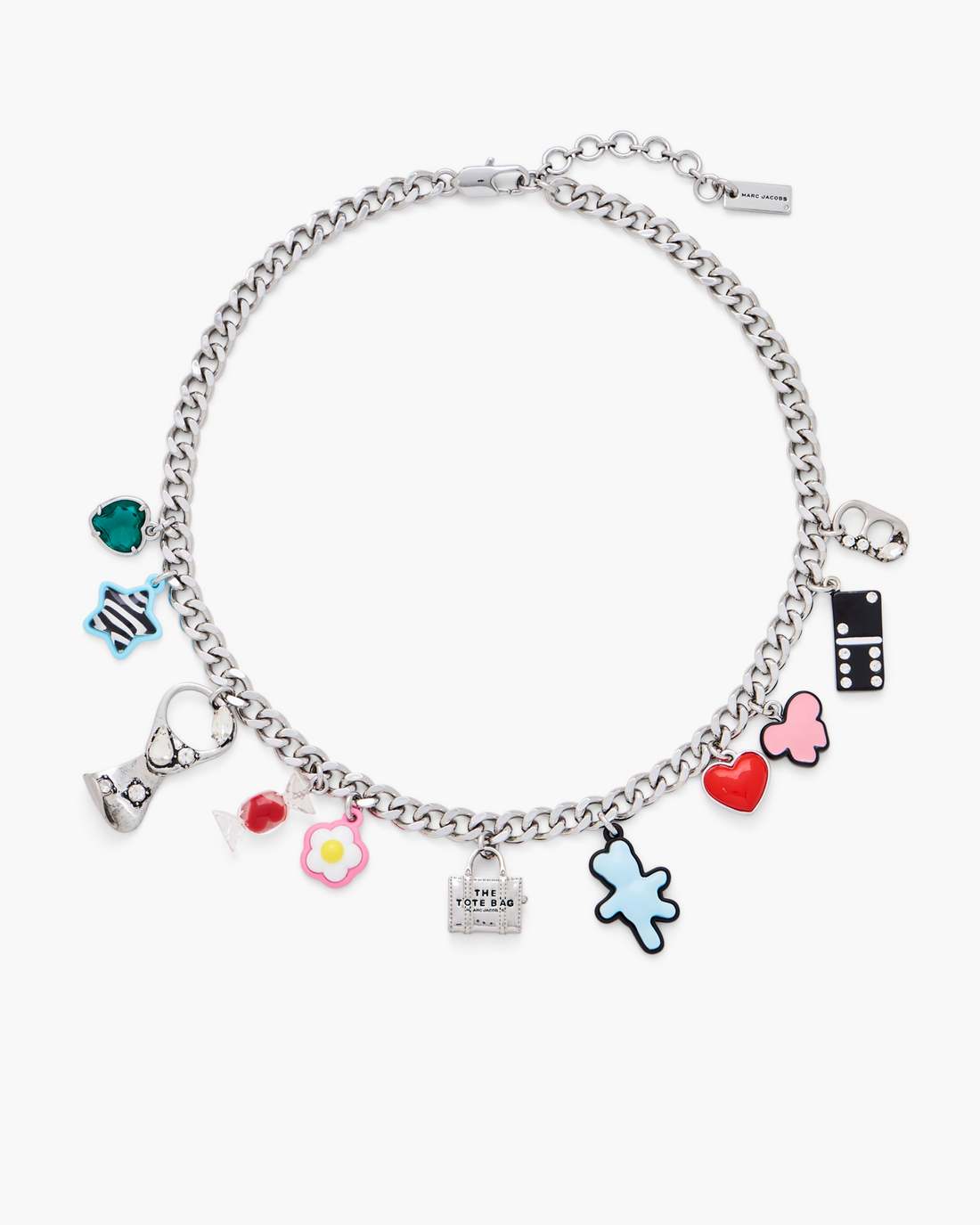 Marc Jacobs Discount | The Sticker Charm Necklace Silver Multi