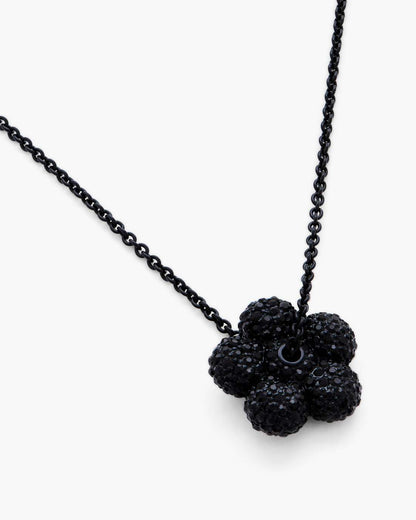 Marc Jacobs Popular | The Daisy Pave Necklace Black/Black Crystal