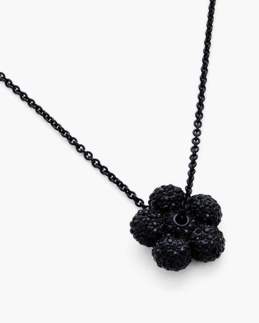 Marc Jacobs Popular | The Daisy Pave Necklace Black/Black Crystal