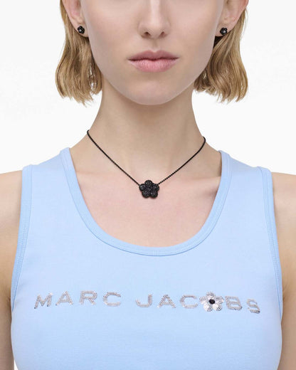 Marc Jacobs Popular | The Daisy Pave Necklace Black/Black Crystal