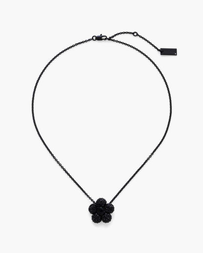 Marc Jacobs Popular | The Daisy Pave Necklace Black/Black Crystal