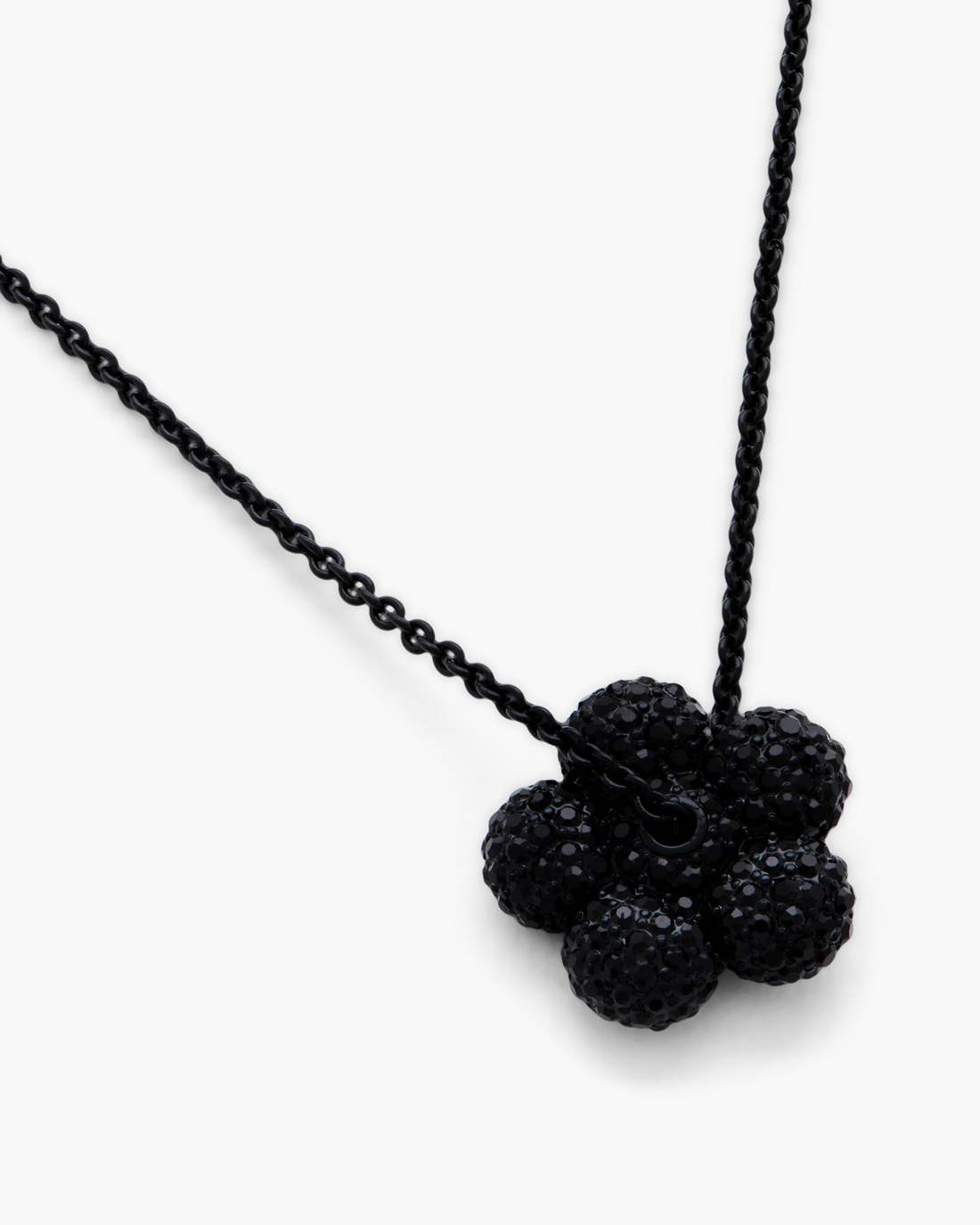 Marc Jacobs Popular | The Daisy Pave Necklace Black/Black Crystal