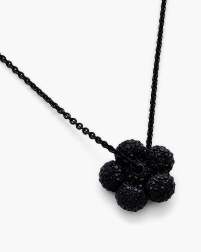 Marc Jacobs Popular | The Daisy Pave Necklace Black/Black Crystal
