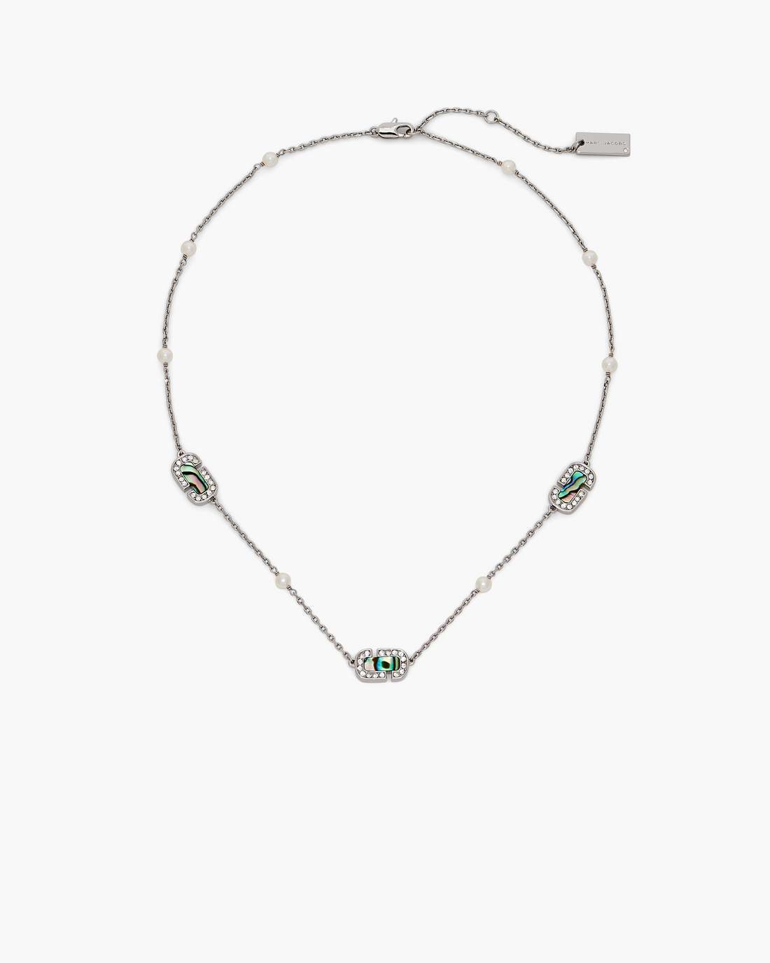 Marc Jacobs Trending | The J Marc Luxe Station Necklace Silver/Crystal