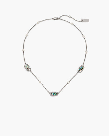 Marc Jacobs Trending | The J Marc Luxe Station Necklace Silver/Crystal