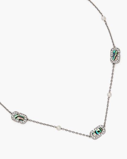 Marc Jacobs Trending | The J Marc Luxe Station Necklace Silver/Crystal